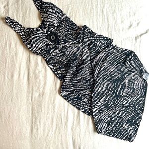 Black and white print Maxi dress